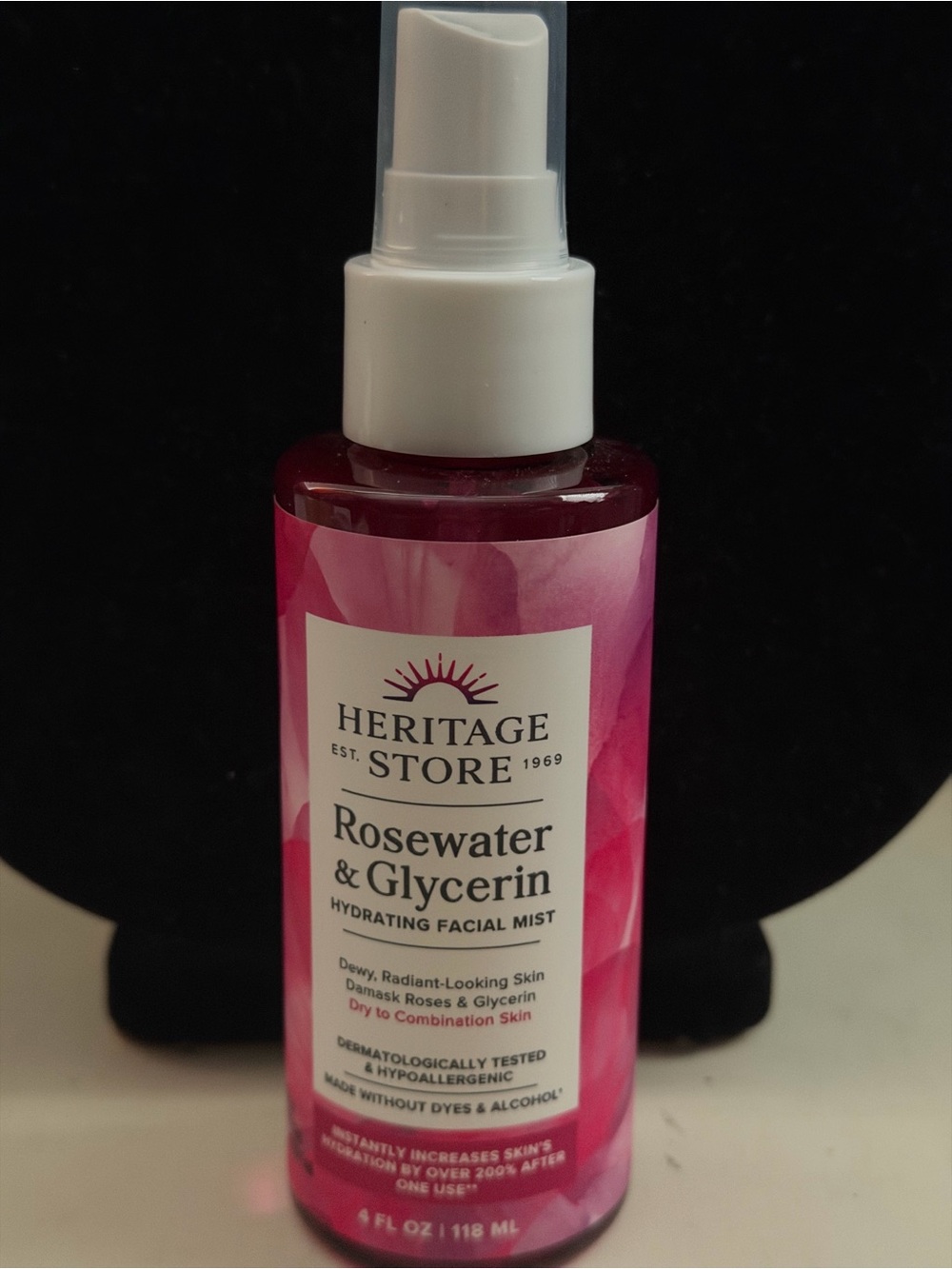 Heritage Rosewater & Glycerin Hydrating Facial Mist - Pink